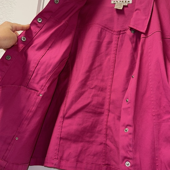 DIVORCE CLEARANCE-TAKING OFFERS AMI Pink BarbieCore Jacket - Picture 12 of 14